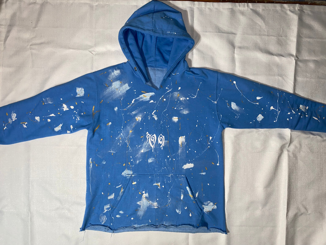 V9 Cropped Splatter hoodie